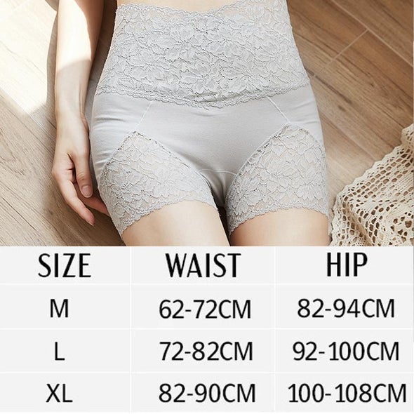 (2 Piezas) Braguitas Modeladoras De Encaje Suave Con Escote En V Alto