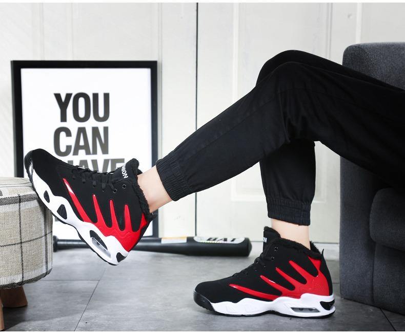 Invierno Más Terciopelo Zapatos De Nieve Gruesos Zapatos De Algodón - MXbueno