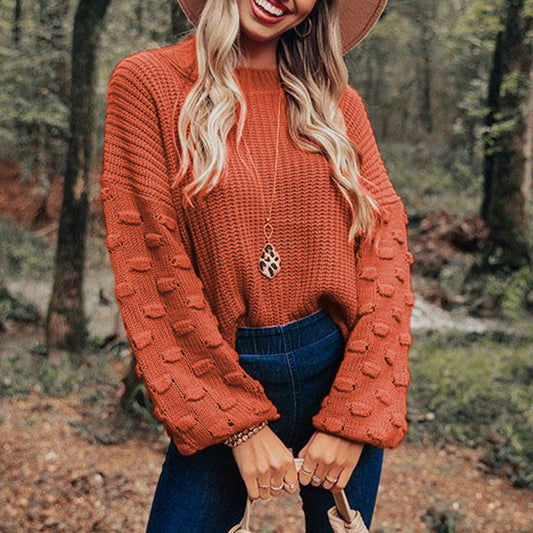 Jersey De Punto Jersey De Punto Jacquard De Manga Larga Para Mujer