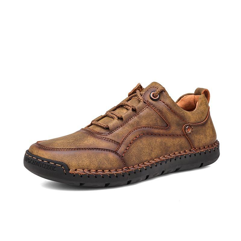 Zapatos de cuero de negocios con cordones de moda