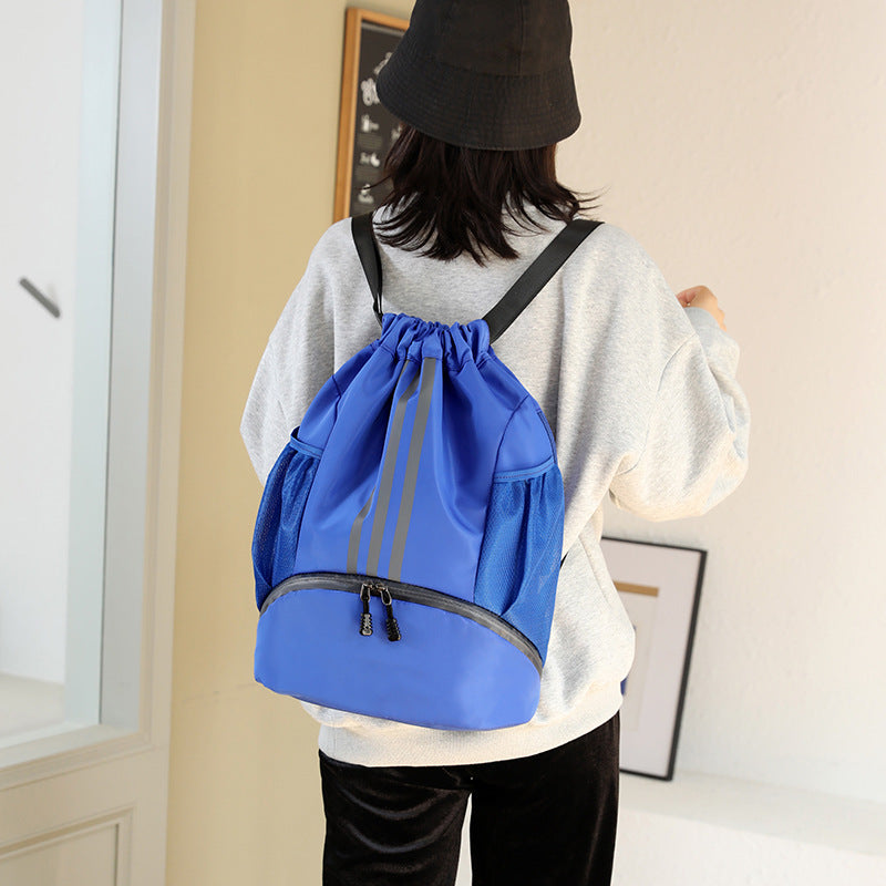 Bolsa De Fútbol Mochila Bolsa De Almacenamiento Bolsillo Grande