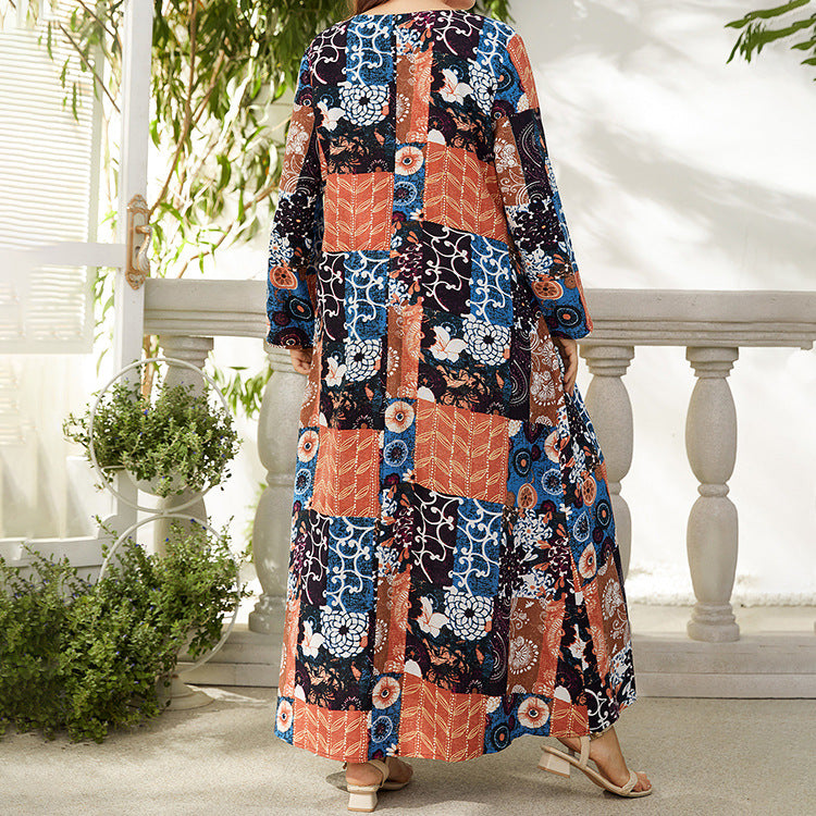 Vestido Estampado Floral Pequeño De Algodón