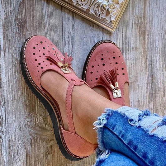 Sandalias Cómodas Con Borlas Para Mujer