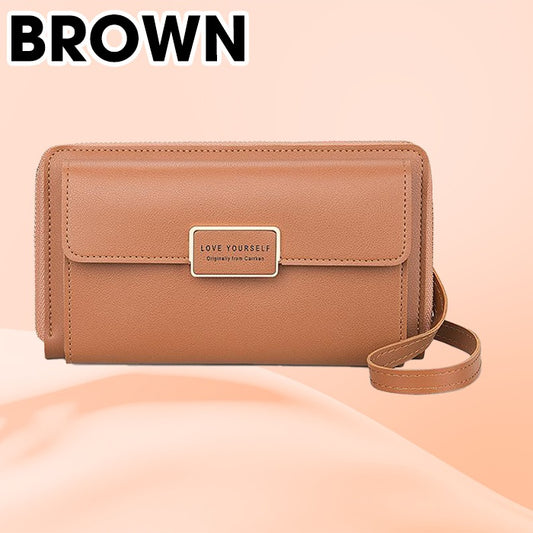 Cartera Anti Del Teléfono Del Bolsillo Del Bolso Del Teléfono De Crossbody Del Robo De La Capacidad Grande Del RFID