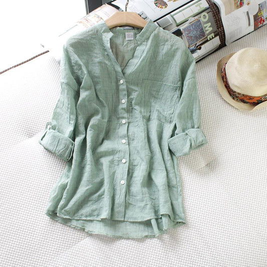 ¡VENTA! Camisa de lino natural