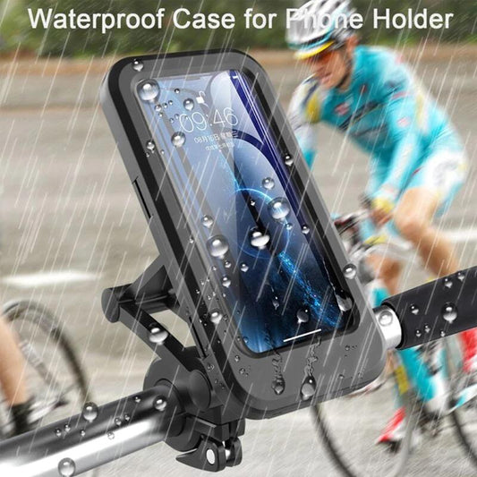 ADJUSTABLE WATERPROOF MOTORCYCLE BICYCLE MOBILE PHONE HOLDER