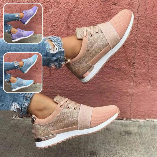 Mocasines De Tacón Bajo Con Cordones