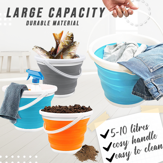 Cubo De Silicona Plegable