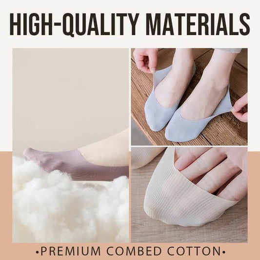 🍀 Calcetines Invisibles Antideslizantes De Seda Helada