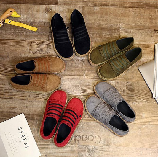 Suede Slip on Soft Mocasines Zapatos Planos Casuales Perezosos Para Mujeres