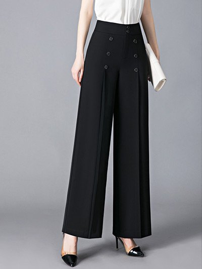 Pantalones De Piernas Anchas Para Mujeres