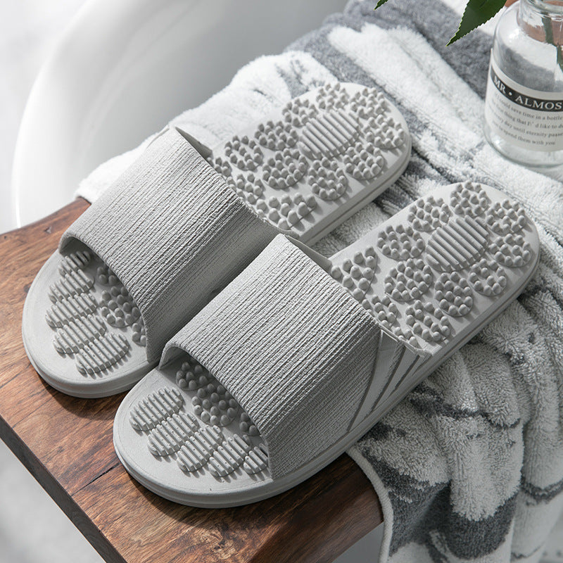 Masaje Antideslizante Zapatillas Para El Hogar Parejas De Moda De Verano Femenino