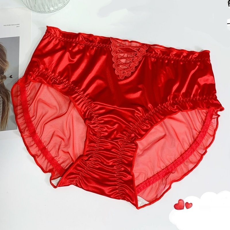 Ropa Interior De Encaje Ropa Interior Sin Costura De Satén Y Hielo Para Hombres