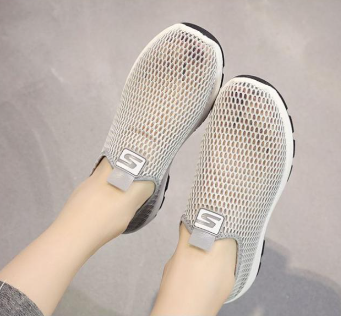 Zapatos De Suela Blanda Transpirables Ortopédicos Tejidos Para Mujeres