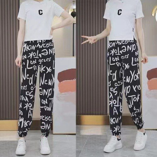 Pantalones Largos De Seda De Hielo Delgados Para Mujeres Harun Pantalones De Pies