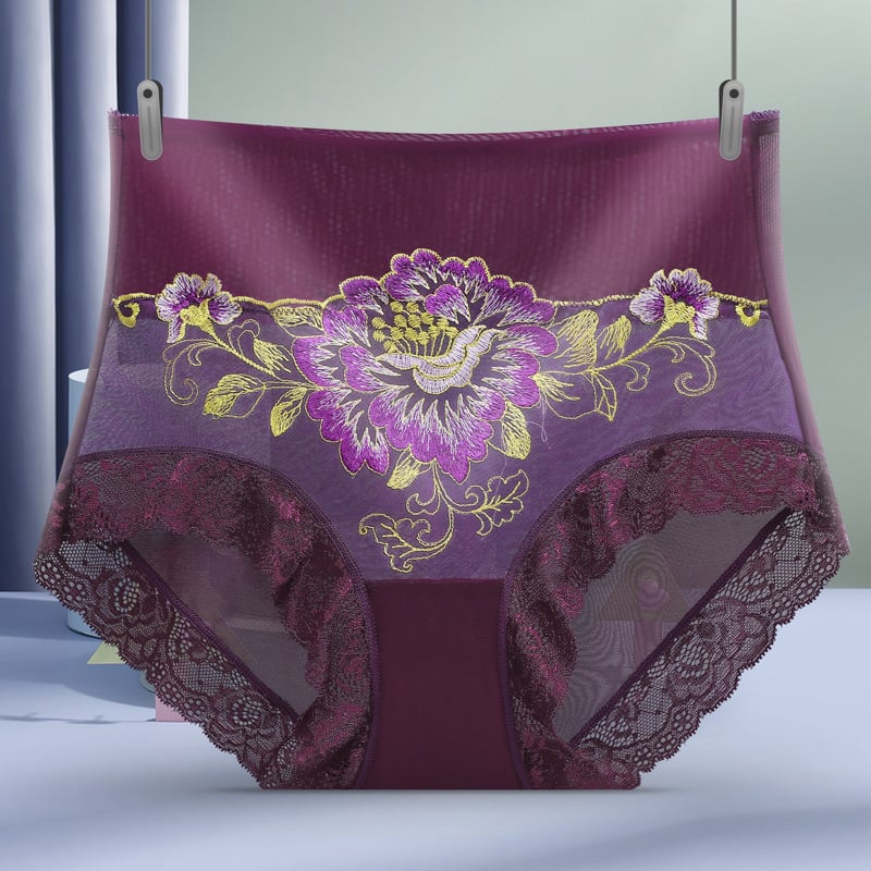 🌸 Pantalones Bordados De Encaje De Alta Gama De Cintura Alta