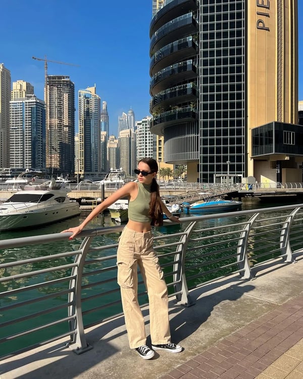 Pantalones De Carga De Tubo Recto Ajustables