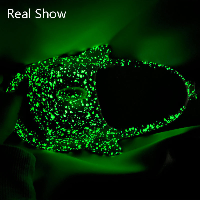 Zapatillas Shark Con Diseño De Lámparas De Noche Estrellada Zapatillas De Baño Zapatos De Mujer De Casa De Pareja