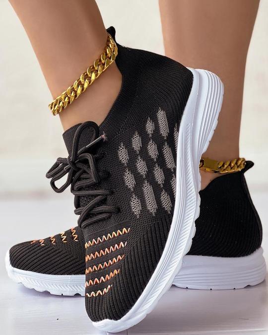 Zapatillas Transpirables Con Tirantes Huecos