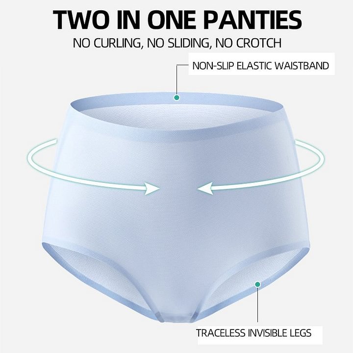 Ropa Interior De Seda De Hielo Ultradelgada Sin Marcas (3 Piezas)