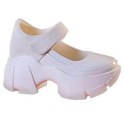 Zapatos De Cuero De Suela Gruesa Británicos