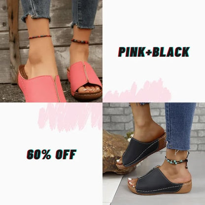 Sandalias Ligeras Elásticas Con Mejora De Suela Amortiguadora