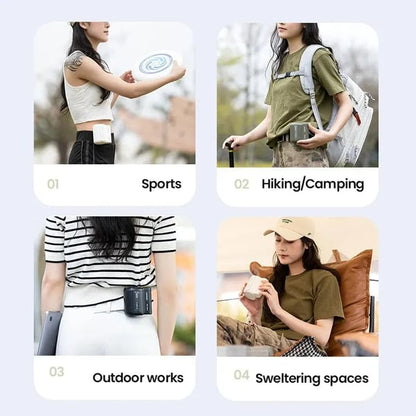 Venta Caliente De Verano🔥Ventilador Eléctrico Montado En La Cintura Sin Aspas