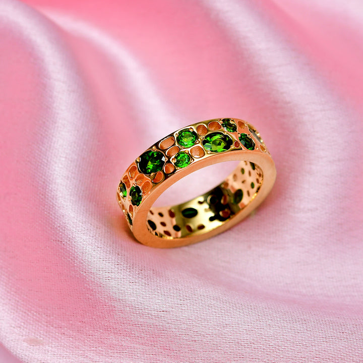 Anillo De Ajuste Perfecto De Diopside
