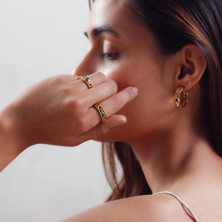 Anillo De Ajuste Perfecto De Diopside