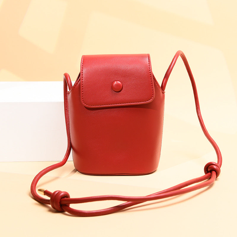 Bolso Ligero Mujer Nuevo Bolso De Mini Cubo De Moda Bolso De Teléfono Móvil