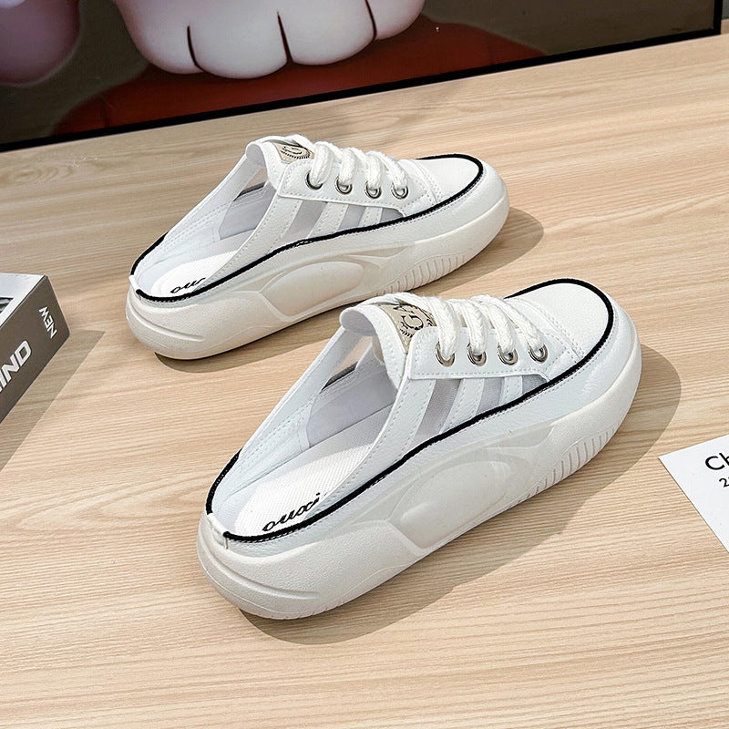 Media Zapatilla Con Los Dedos Cerrados Para Mujeres