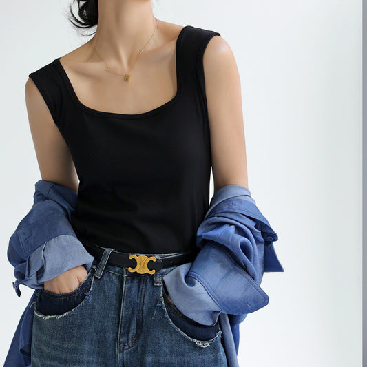 Chaleco Sin Mangas De Punto Fresco