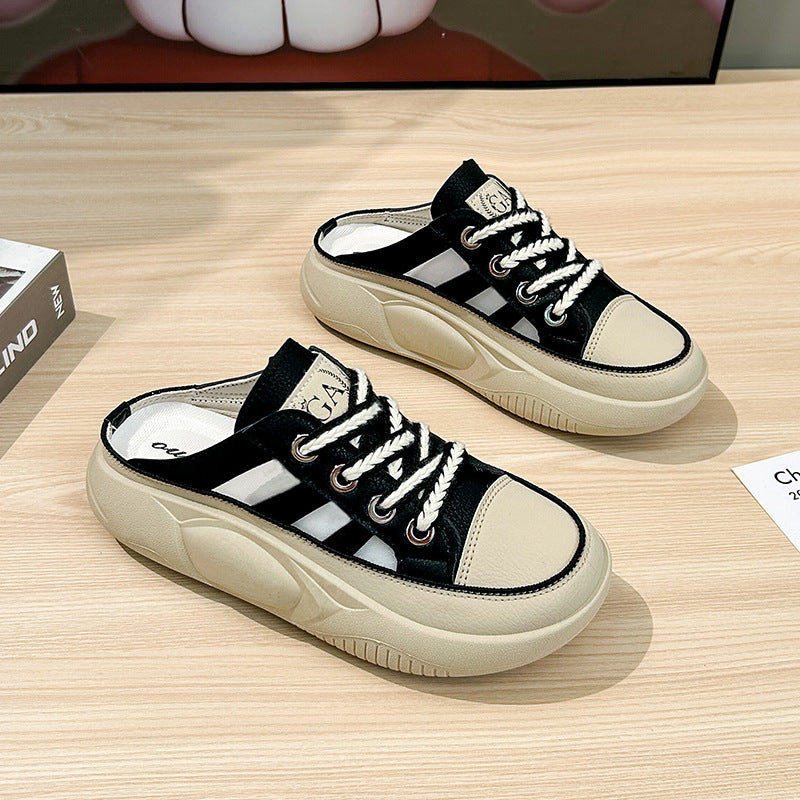 Media Zapatilla Con Los Dedos Cerrados Para Mujeres