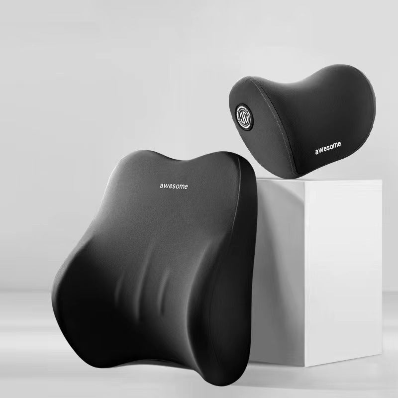 Almohada De Cabeza Del Automóvil, Cintura, Rebote Lento, Memoria, Almohada De Cuello Para El Automóvil De Algodón, Cintura