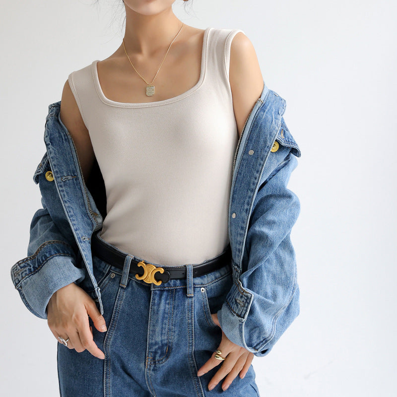 Chaleco Sin Mangas De Punto Fresco