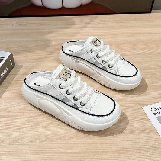 Media Zapatilla Con Los Dedos Cerrados Para Mujeres