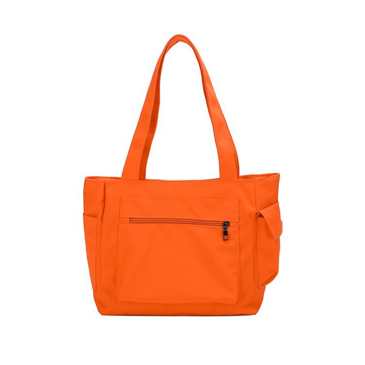Bolso De Mano De Gran Capacidad Bolso Tote De Color Sólido Femenino