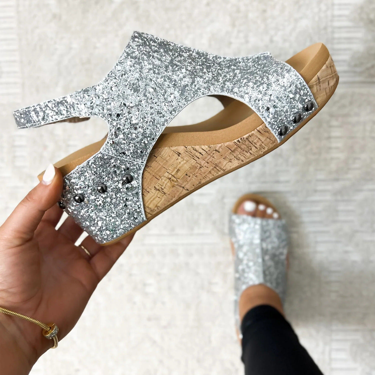 🔥 Nuevas Ventas Calientes 🔥 Brillante Sandalias Ortopédicas