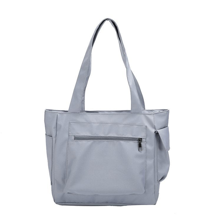 Bolso De Mano De Gran Capacidad Bolso Tote De Color Sólido Femenino
