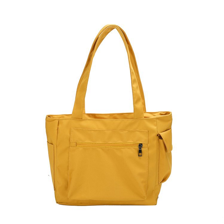 Bolso De Mano De Gran Capacidad Bolso Tote De Color Sólido Femenino