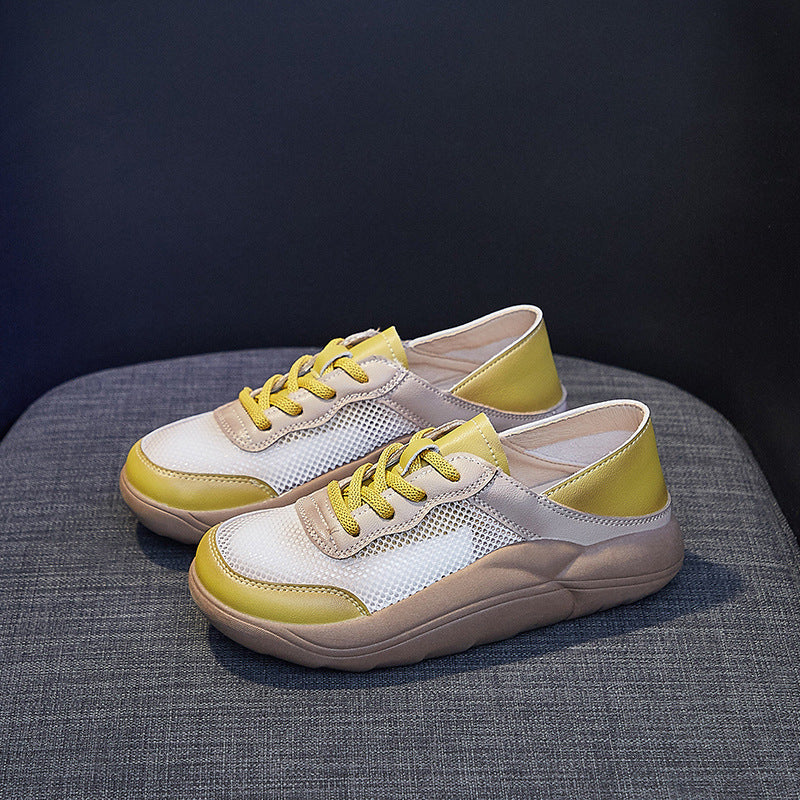 Plataforma Transpirable Para Mujeres Zapatillas Para Caminar