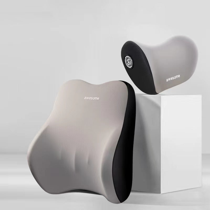 Almohada De Cabeza Del Automóvil, Cintura, Rebote Lento, Memoria, Almohada De Cuello Para El Automóvil De Algodón, Cintura