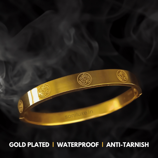 Sagrado OM 24kt. Pulsera Dorada