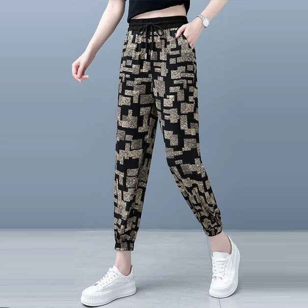 Pantalones Largos De Seda De Hielo Delgados Para Mujeres Harun Pantalones De Pies