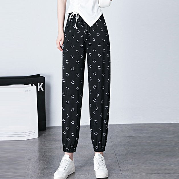 Pantalones Largos De Seda De Hielo Delgados Para Mujeres Harun Pantalones De Pies