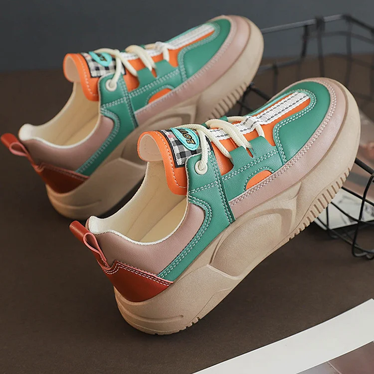 🔥 Zapatos Para Caminar De Suela Gruesa Para Mujeres