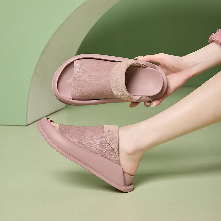 Zapatillas Italianas De Cuero Para Mujeres