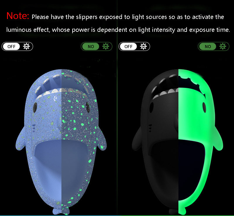 Zapatillas Shark Con Diseño De Lámparas De Noche Estrellada Zapatillas De Baño Zapatos De Mujer De Casa De Pareja