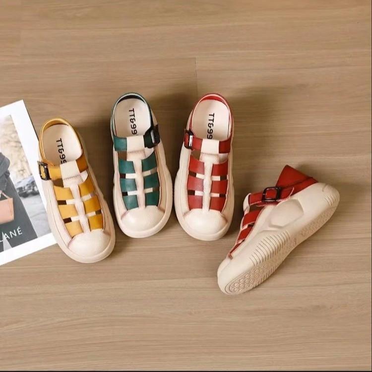 Sandalias De Plataforma En Forma De Cuña De Amortiguación Femenina 🔥