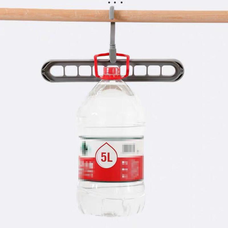 Percha giratoria de nueve orificios para ropa plegable multifuncional*2